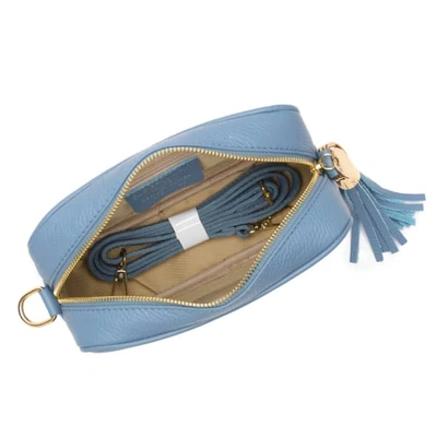 Shop Elie Beaumont Crossbody Light Blue Rainbow