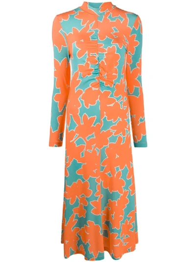 Shop Stine Goya Asher Jersey Dress In Orange