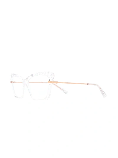 Shop Dolce & Gabbana Scallop-trim Glasses In White