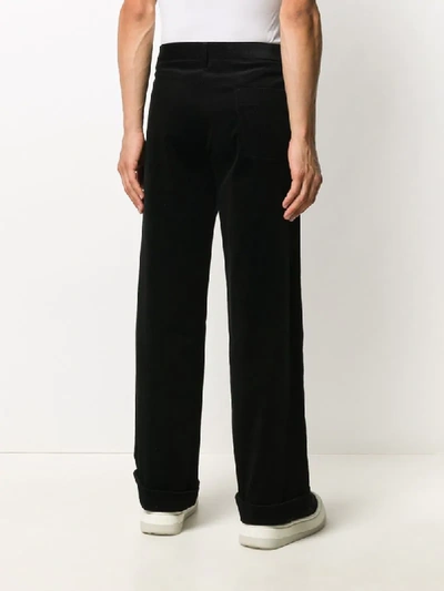 Shop Société Anonyme Long Wide-leg Trousers In Black