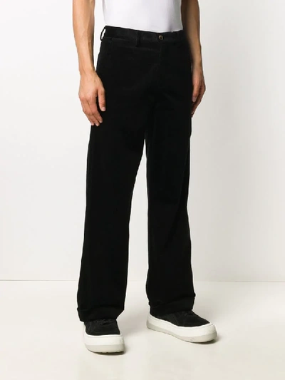 Shop Société Anonyme Long Wide-leg Trousers In Black