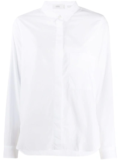 Shop Closed Long-sleeved Organic Cotton Shirt In White
