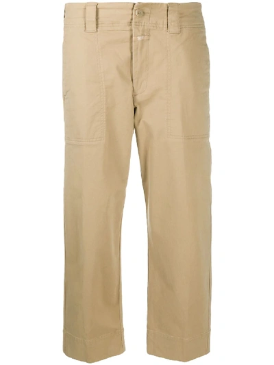 Shop Closed Josy Straight-leg Trousers In Neutrals