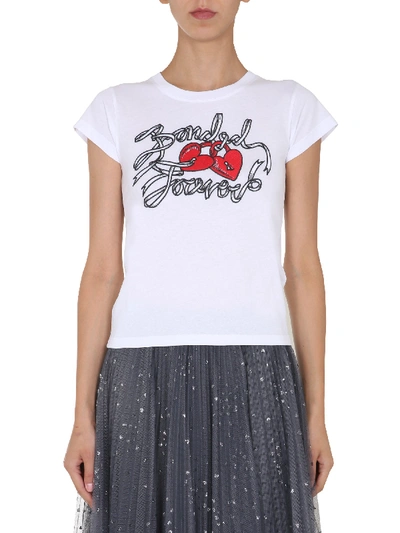 Shop Red Valentino Slim Fit T-shirt In White