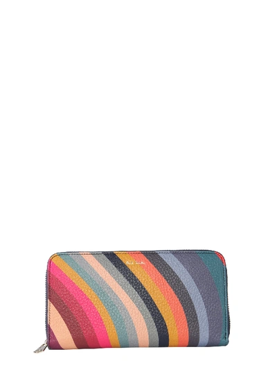 Shop Paul Smith Classic Zip Wallet In Multicolour