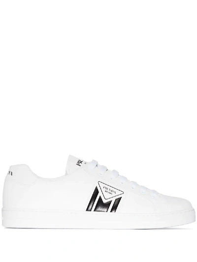 Shop Prada New Avenue Sneakers In White
