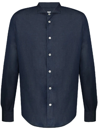Shop Eleventy Dandy Button-down Shirt In Blue