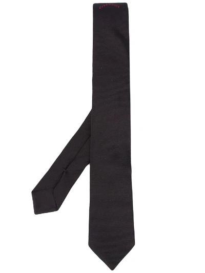 Shop Givenchy Classic Silk Tie In Black