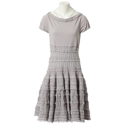 Pre-owned Alaïa Grey Cotton Dress