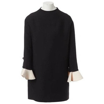 Pre-owned Valentino Black Wool Dress