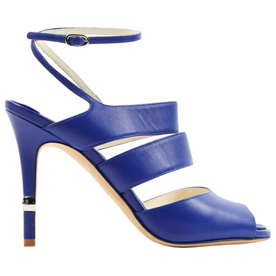 Pre-owned Chanel Blue Leather Sandals