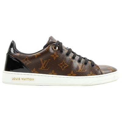 Pre-owned Louis Vuitton Frontrow Brown Cloth Trainers