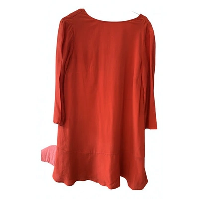 Pre-owned Sessun Red Silk Dress