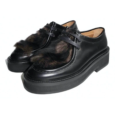Pre-owned Paul Smith Black Leather Flats