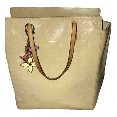 Pre-owned Louis Vuitton Beige Patent Leather Handbag