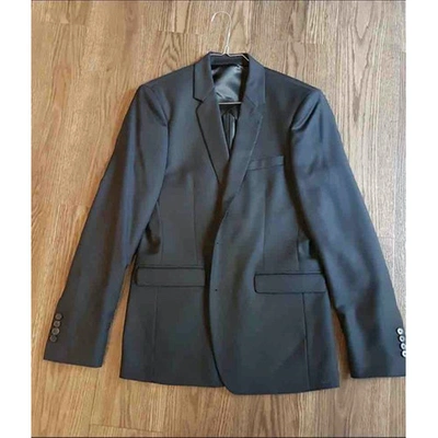 Pre-owned Sandro Navy Wool Jacket