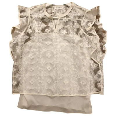 Pre-owned Sandro Spring Summer 2019 Ecru Lace  Top
