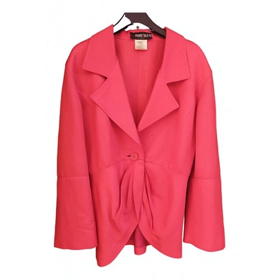 Pre-owned Fendi Red Linen Jacket