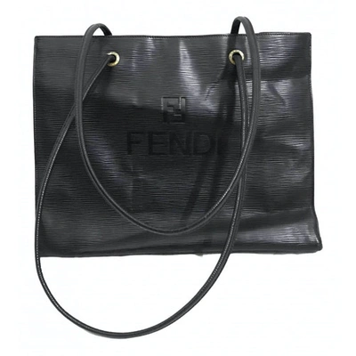 Pre-owned Fendi Black Leather Handbag