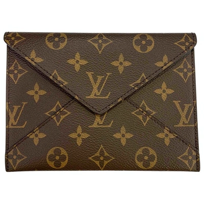 Pre-owned Louis Vuitton Brown Cloth Purses, Wallet & Cases