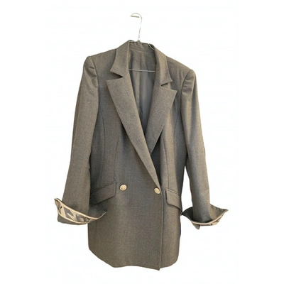 Pre-owned Leonard Grey Silk Jacket