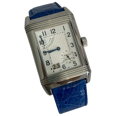 Pre-owned Jaeger-lecoultre Reverso Grand Modèle Silver Steel Watch