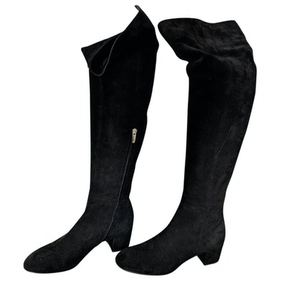 Pre-owned Gianvito Rossi Black Suede Boots