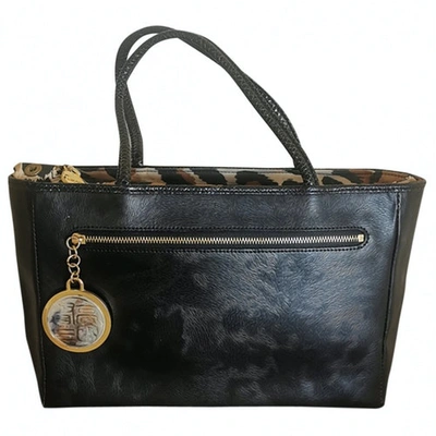 Pre-owned Kenzo Black Leather Handbag