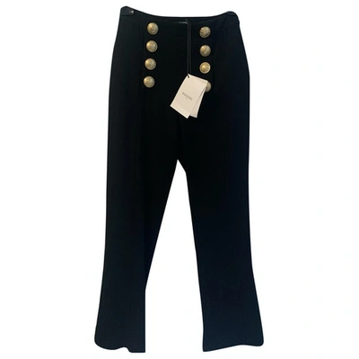 Pre-owned Balmain Black Trousers