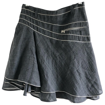 Pre-owned Wunderkind Anthracite Cotton Skirt