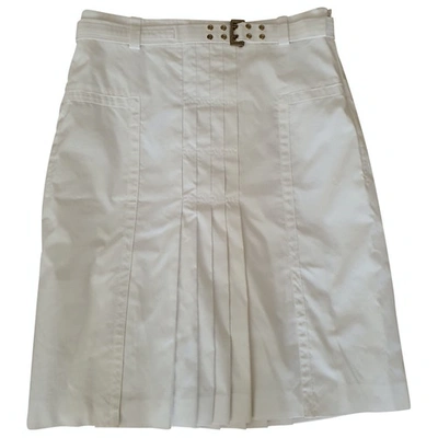 Pre-owned Hugo Boss Mid-length Skirt In White