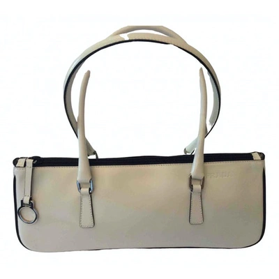 Pre-owned Prada Leather Handbag In White