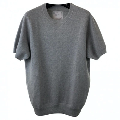 Pre-owned Sacai Grey Cotton T-shirts
