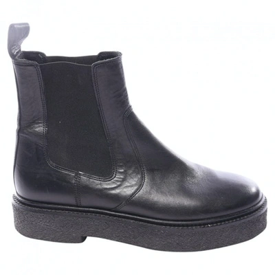 Pre-owned Isabel Marant Black Leather Ankle Boots