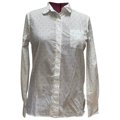 Pre-owned Chinti & Parker White Cotton  Top