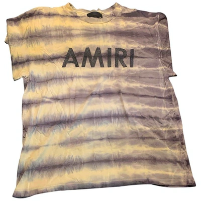 Pre-owned Amiri Yellow Cotton T-shirts