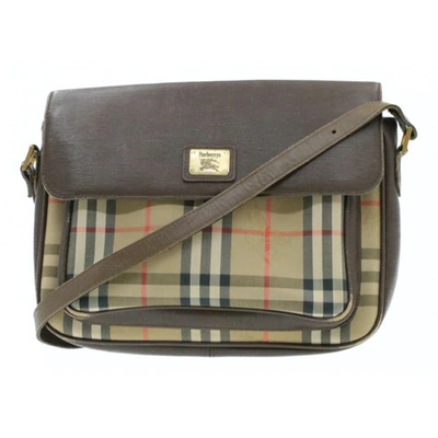 Pre-owned Burberry Brown Cloth Handbag