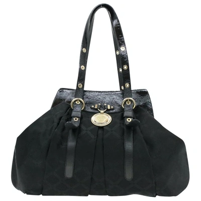 Pre-owned Versace Black Cloth Handbag