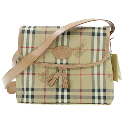 Pre-owned Burberry Beige Cloth Handbag