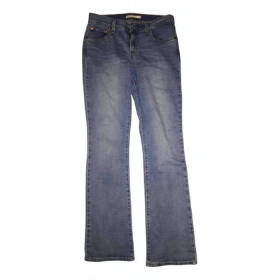 Pre-owned Levi's Blue Cotton - Elasthane Jeans