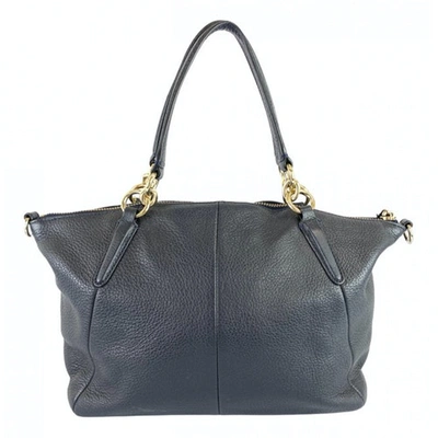 Pre-owned Coach Metallic Leather Handbag