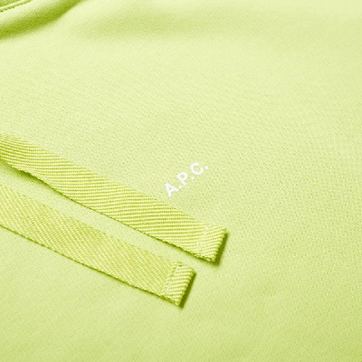 Shop Apc A.p.c. Larry Logo Hoody In Green