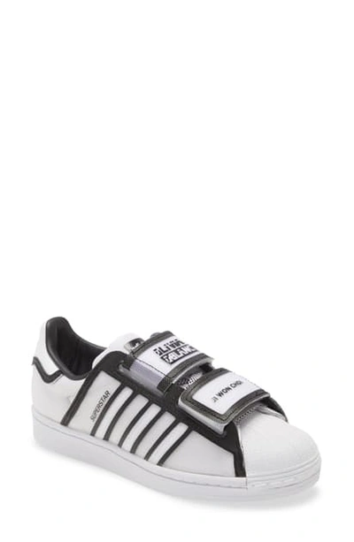 Shop Adidas Originals Superstar Sneaker In White/ Core Black/ Scarlet