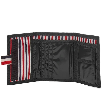 Shop Thom Browne Ripstop Velcro Wallet In Black