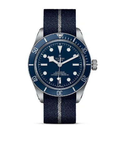 Shop Tudor Black Bay 58 Stainless Steel Watch 39mm In Blue