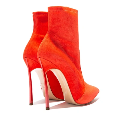 Shop Casadei Blade - Woman Ankle Boots Cyber Red 38.5