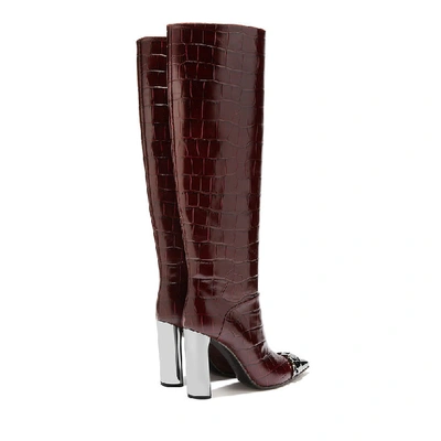 Shop Casadei Agyness Louisiane In Velvet Cake