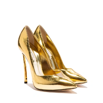 Shop Casadei Blade Modern Love In Golden