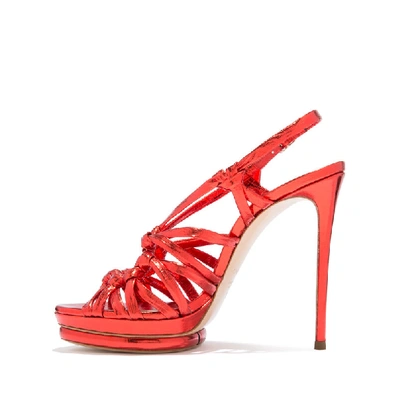 Shop Casadei Giulia Pandora In Coral Bay