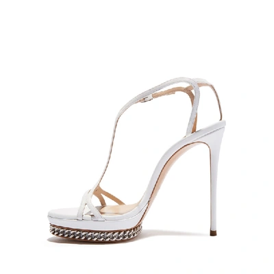 Shop Casadei Unchained Giulia In White